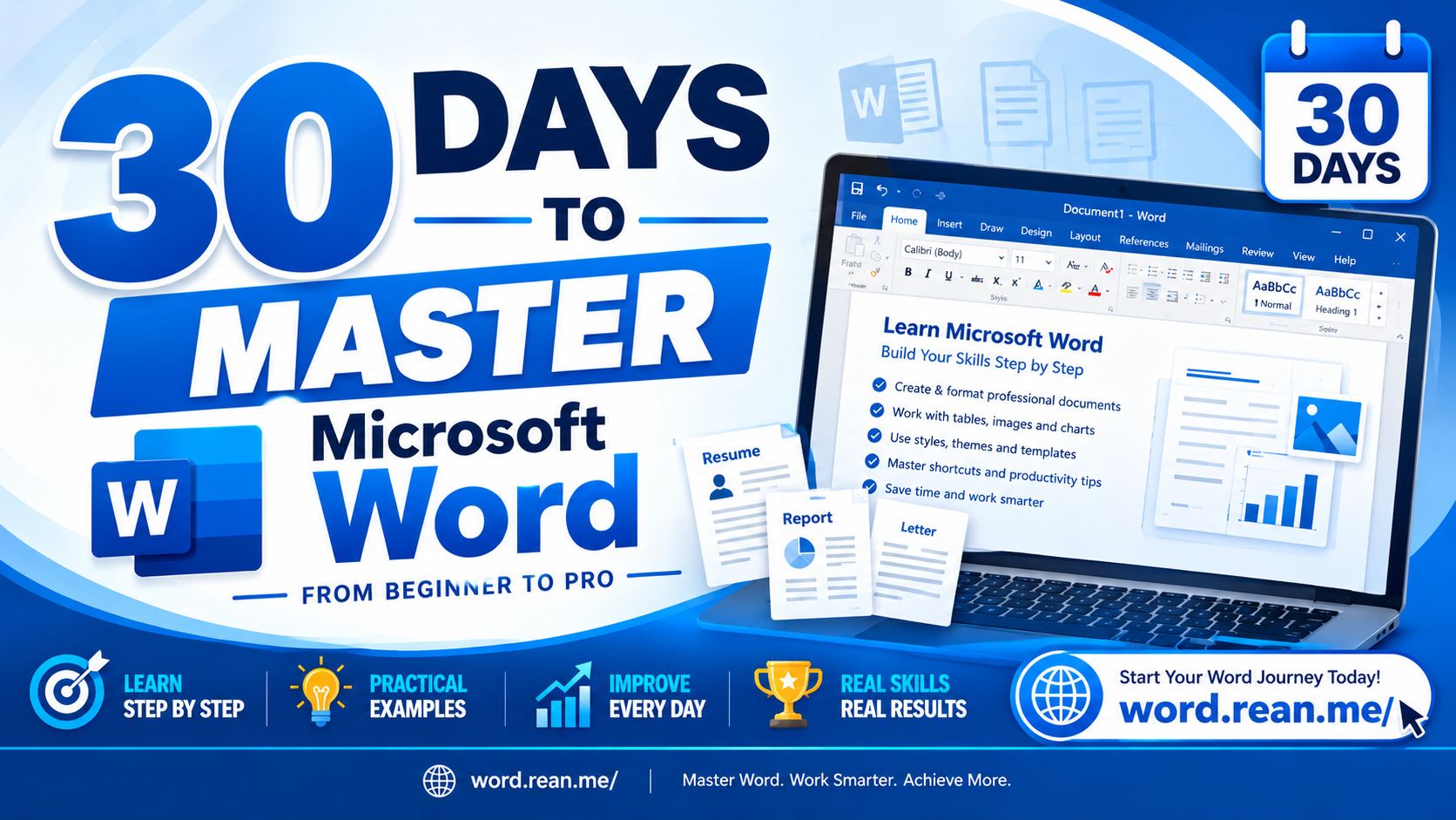 30 days to master microsoft word khmer